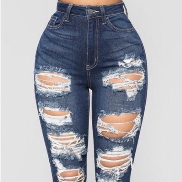 Distressed Denim Jeans - Picture 3 of 3